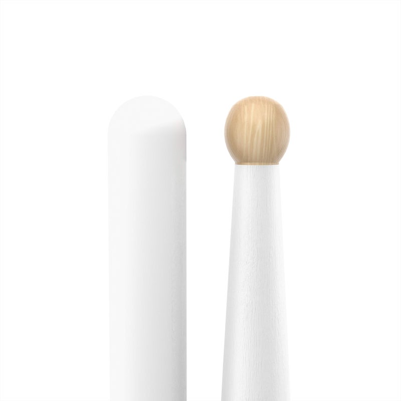 ProMark Drum Sticks - Scott Johnson Drumsticks - Drum Sticks Set - Wood Tip - Painted White Hickory Drumsticks - Consistent Weight and Pitch - 1 Pair - Image 4